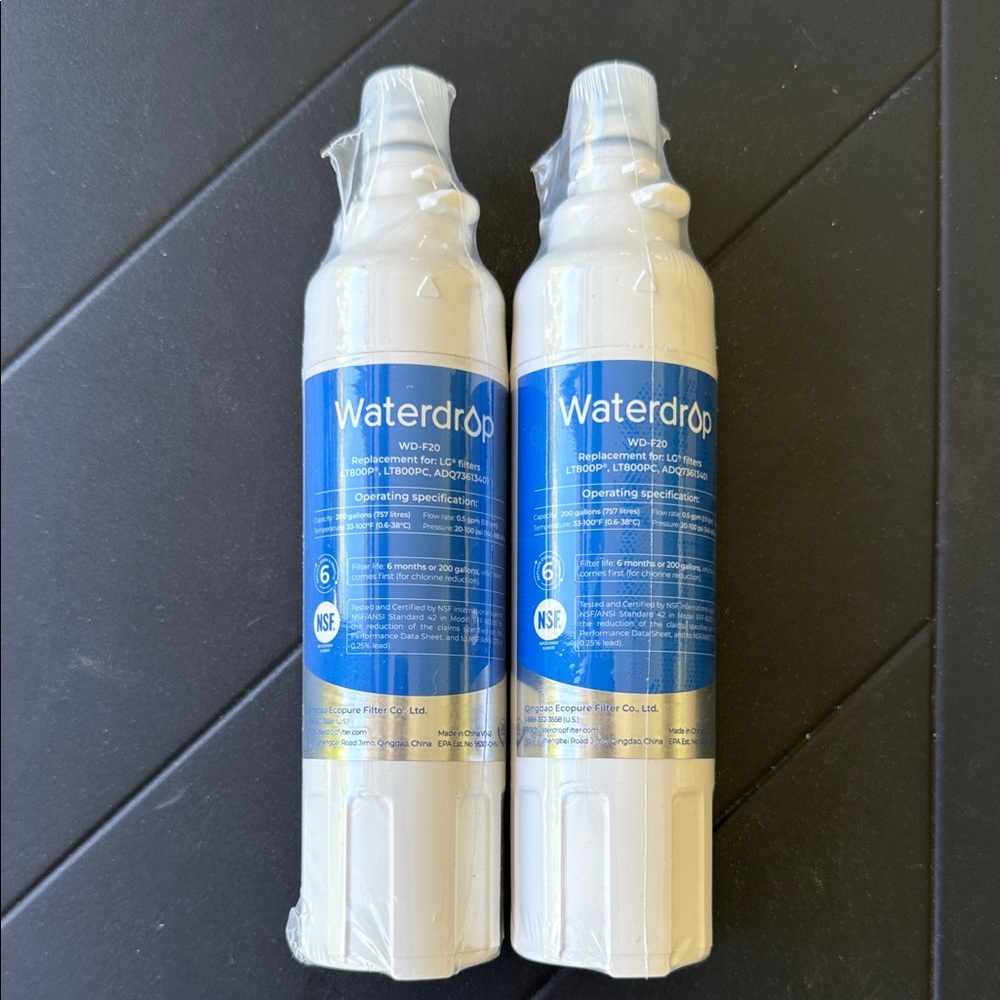 Waterdrop Replacement Water Filters (Lot of 2) for WD-F20